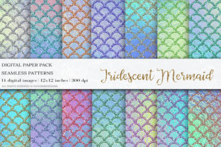 Download Iridescent Mermaid Digital Papers - Mermaid digital papers Collection