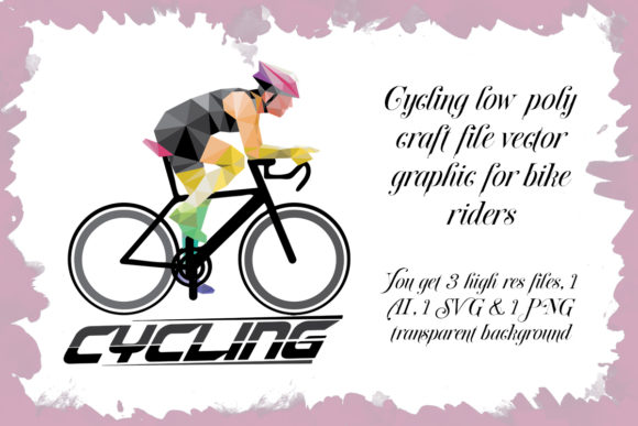 Download Cycling Low Poly Craft File Vector - Craft Collection