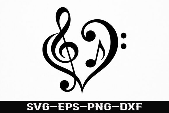 Download Love Music Notes SVG Design - Music notes Collection