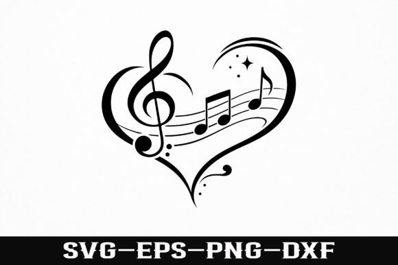 Download Love Music Notes SVG Design - Music notes Collection