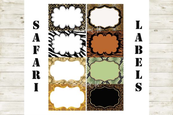 Download 8 Safari Animal Print Food Labels - Safari animal print Collection