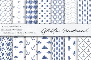 Download Glitter Nautical Mermaid Digital Papers - Mermaid digital papers Collection
