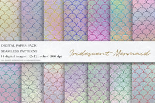 Download Iridescent Mermaid Digital Papers - Mermaid digital papers Collection