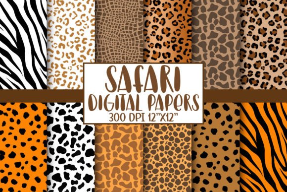 Download Safari Animal Print Digital Papers - Safari animal print Collection