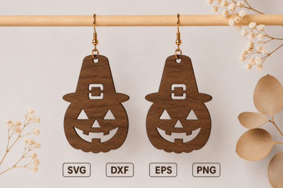 Download Jack O Lantern Earrings Laser Cut File - Jack o lantern Collection
