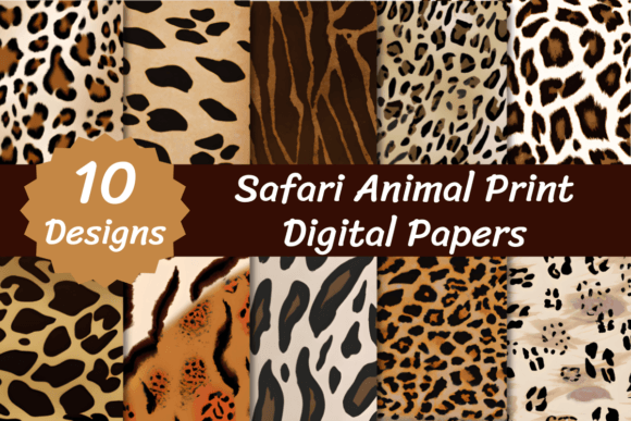 Download Safari Animal Print Digital Papers - Safari animal print Collection