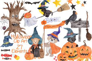 Download Halloween Clipart,Watercolor Pumpkin Clipart, Jack O Lanterns, Trick or Treat.Candy Corn, Fall Decor - Jack o lantern Collection
