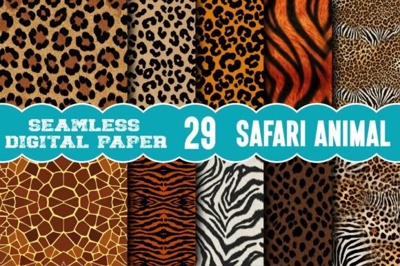 Download Safari Animal Print Digital Pape - Safari animal print Collection