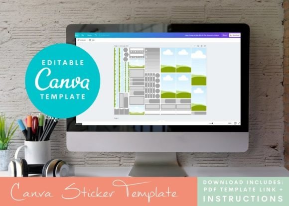 Download Canva Classic Vertical Sticker Template - Vertical Collection
