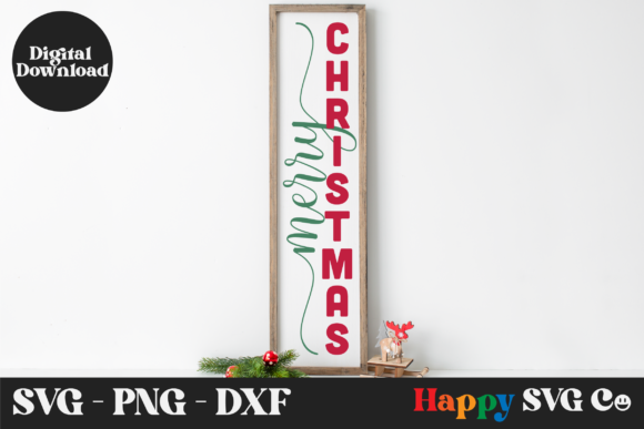 Download Vertical Merry Christmas Sign - Vertical Collection