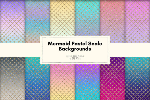 Download Mermaid Digital Papers Backgrounds - Mermaid digital papers Collection