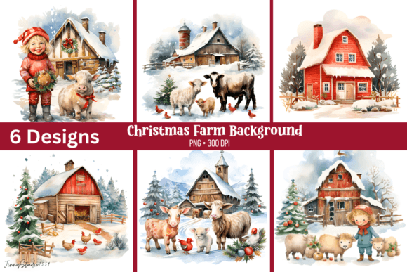 Download Christmas Farm Animal Background - Animal background Collection