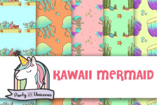 Download Kawaii Mermaid Digital Papers - Mermaid digital papers Collection