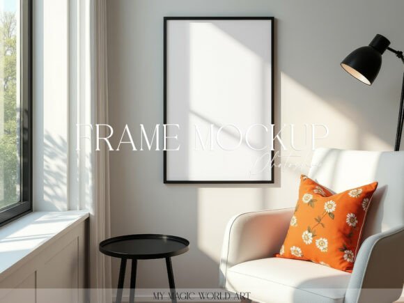Download Vertical Frame Mockup PSD Wall Poster - Vertical Collection